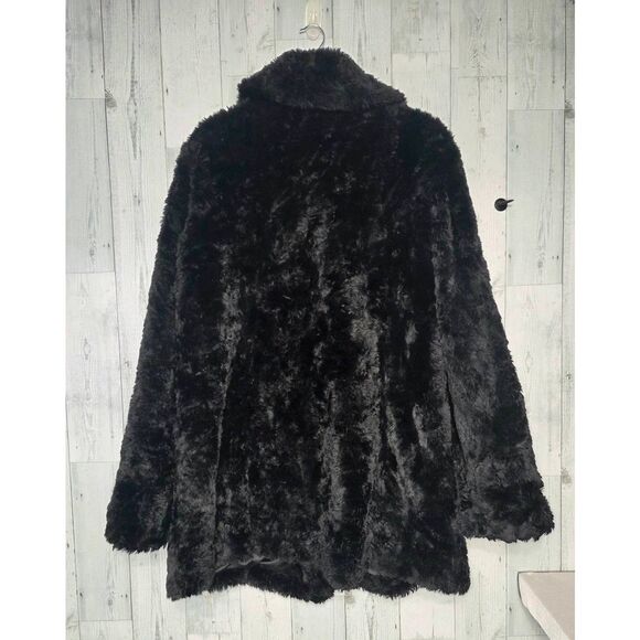 VTG Pamela McCoy Tiger Mills Faux Fur Coat Sz. 1X - Picture 3 of 7